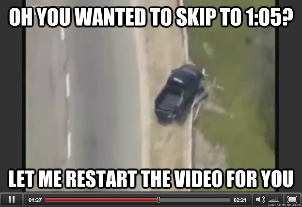 oh you wanted to skip to 105 let me restart the video for -