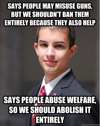says people may misuse guns but we shouldnt ban them entir - College Conservative