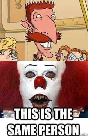 this is the same person - That awkward moment when you realize