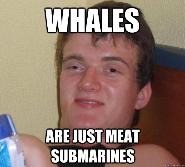 whales are just meat submarines - 10 Guy