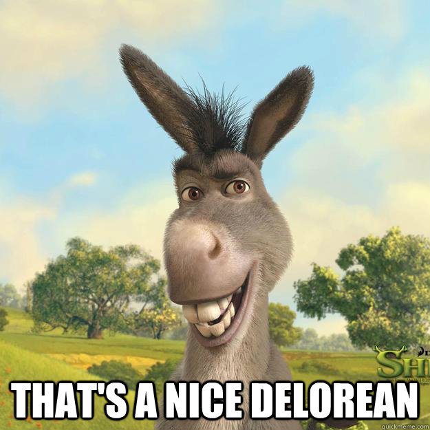 thats a nice delorean -