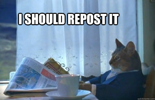 i should repost it - Sophisticated Cat