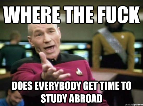 where the fuck does everybody get time to study abroad - Annoyed Picard HD