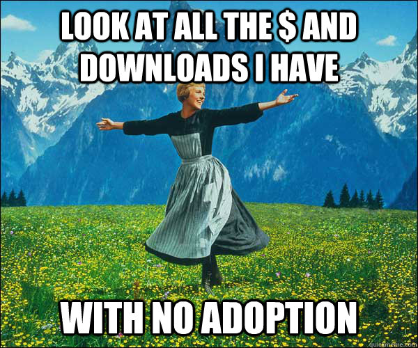 No adoption, no nothing. Mobile enterprise