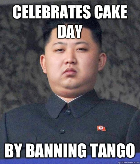 Celebrates cake day than a chinese phoneboo - kimjongun