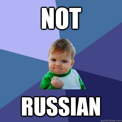 not russian - Success Kid