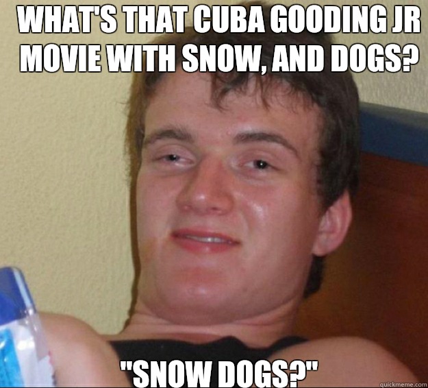 whats that Cuba Gooding Jr movie with snow and dogs for my h - 10guy
