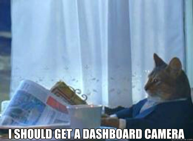 i should get a dashboard camera - I should buy a boat cat