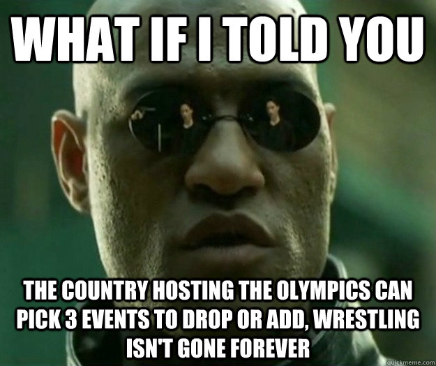 what if i told you the country hosting the olympics can pick - Hi- Res Matrix Morpheus