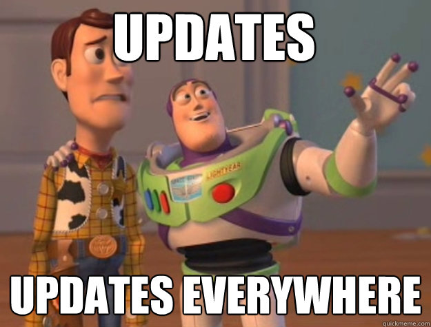 updates updates everywhere - toystory everywhere