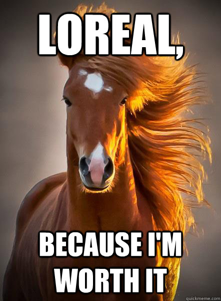 loreal because im worth it - Ridiculously photogenic horse