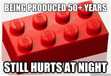 being produced 50 years still hurts at night - Lego