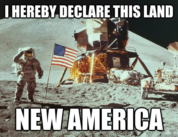 i hereby declare this land new america - New America