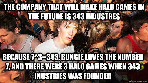 the company that will make halo games in the future is 343 i - Sudden Clarity Clarence