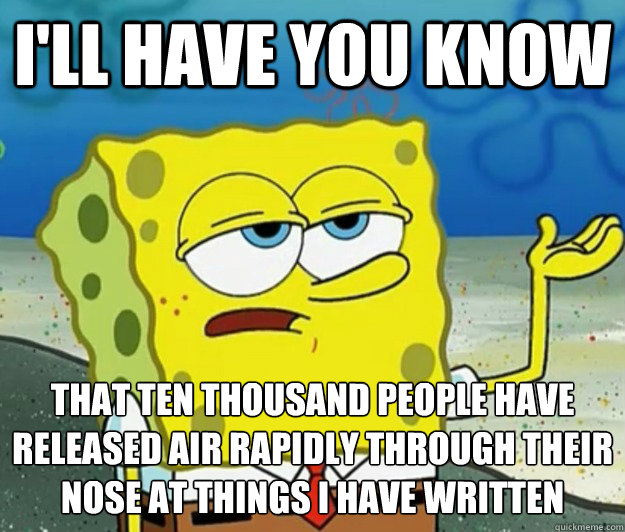 ill have you know that ten thousand people have released ai - Tough Spongebob