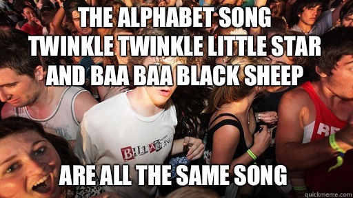 The alphabet song Twinkle Twinkle Little Star And Baa Baa Bl - Sudden Clarity Clarence