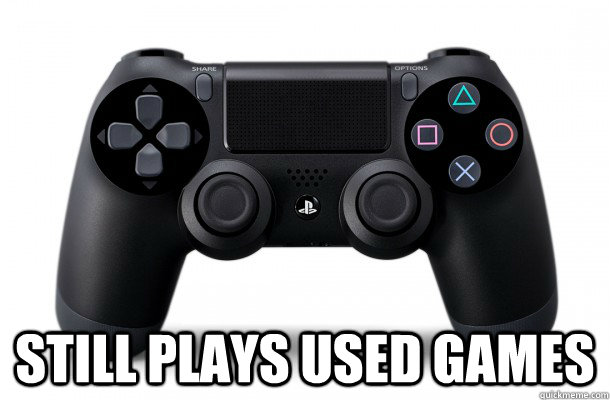 still plays used games -