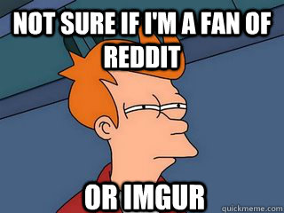 not sure if im a fan of reddit or imgur - Notsureif