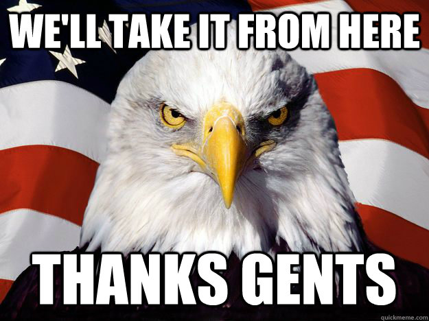 well take it from here thanks gents - One-up America