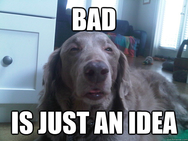 bad is just an idea - 10 Dog