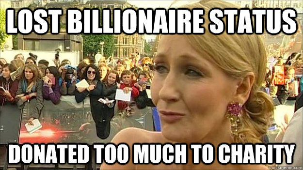 lost billionaire status donated too much to charity -