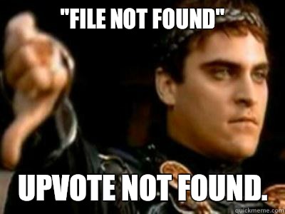 File not found Upvote not found - Downvoting Roman