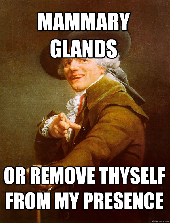 mammary glands or remove thyself from my presence - JosephDucreux