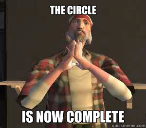 the circle is now complete - When I reached 360 comment karma