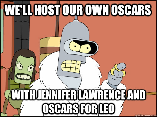 well host our own oscars with jennifer lawrence and oscars - Blackjack Bender