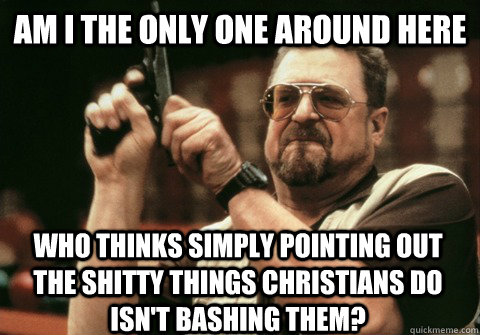 am i the only one around here who thinks simply pointing out - Am I the only one