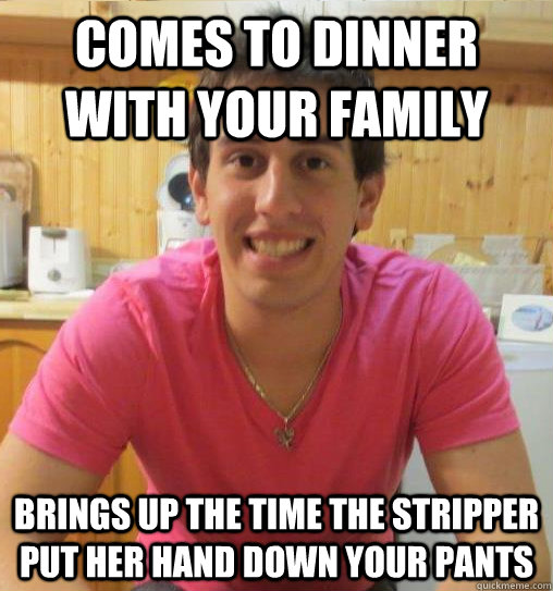 comes to dinner with your family brings up the time the stri - Cross the Line Louis