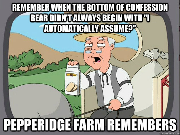 remember when the bottom of confession bear didnt always be - Pepperidge Farm Remembers