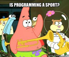 is programming a sport - Band Patrick