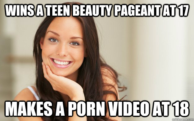 wins a teen beauty pageant at 17 makes a porn video at 18 - Good Girl Gina