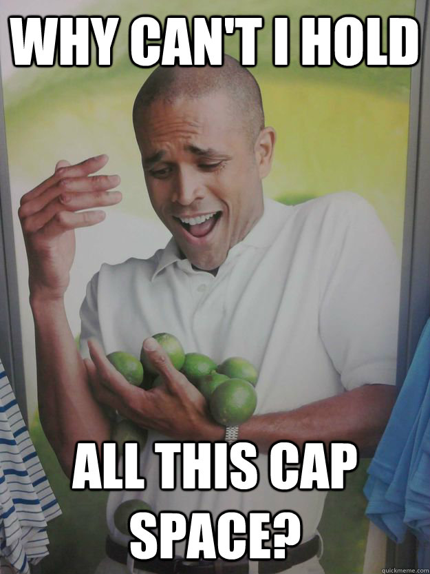 why cant i hold all this cap space - 