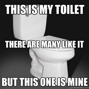 this is my toilet there are many like it but this one is min - Toilet Creed