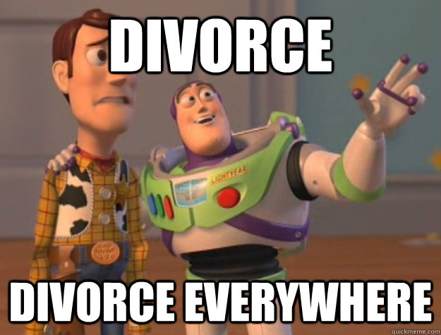 divorce divorce everywhere - Buzz Lightyear