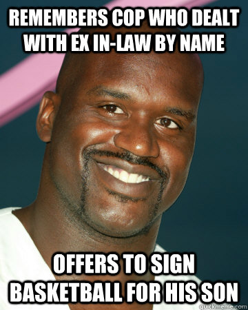 remembers cop who dealt with ex inlaw by name offers to sig -