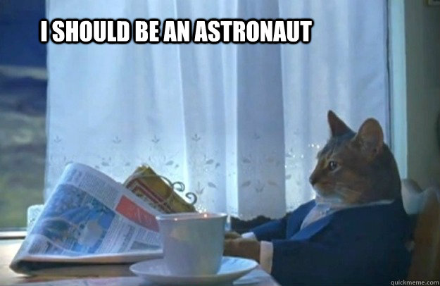i should be an astronaut - Sophisticated Cat