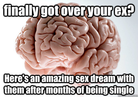 finally got over your ex heres an amazing sex dream with t - Scumbag Brain