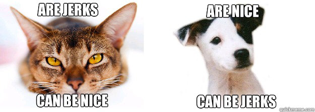 are jerks can be nice are nice can be jerks - The diference between
