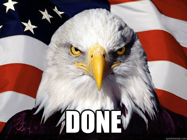 done - Evil American Eagle