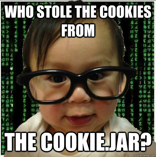who stole the cookies from the cookiejar - Baby programmer