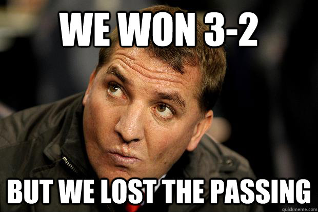we won 32 but we lost the passing -