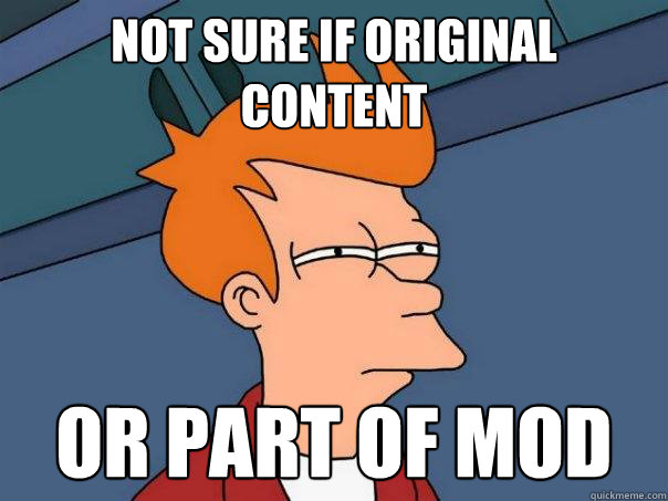 not sure if original content or part of mod - Futurama Fry