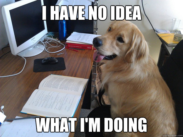 i have no idea what im doing - Mathematician Dog