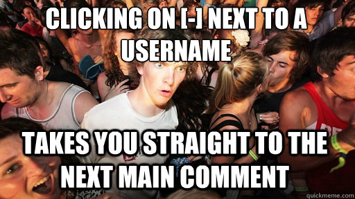clicking on next to a username takes you straight to the - Sudden Clarity Clarence