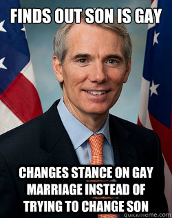 finds out son is gay changes stance on gay marriage instead -