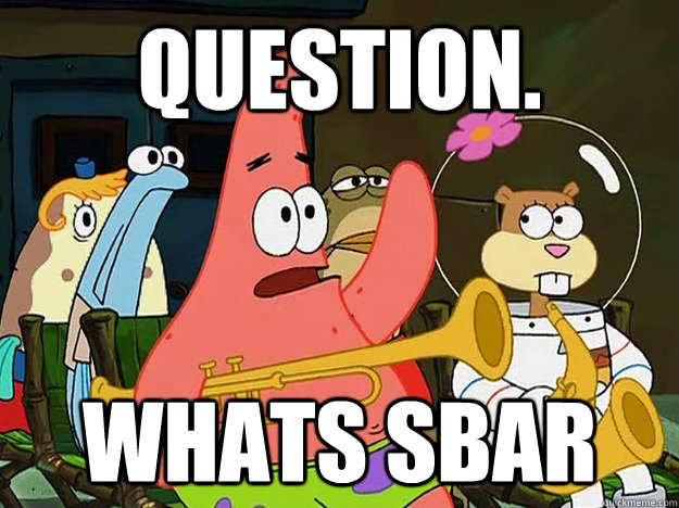 question whats sbar - Question Asking Patrick