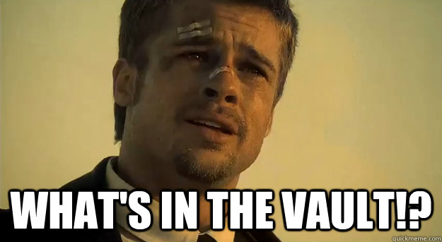 whats in the vault - Apprehensive Brad Pitt